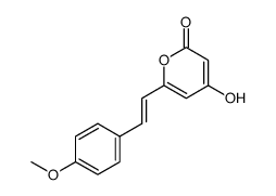 4-hydroxy-6-(4-methoxy-styryl)-pyran-2-one结构式