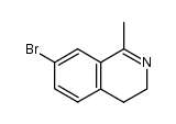 7-bromo-1-methyl-3,4-dihydroisoquinoline结构式