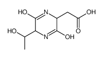 2-Piperazineacetic acid, 5-(1-hydroxyethyl)-3,6-dioxo- (9CI)结构式