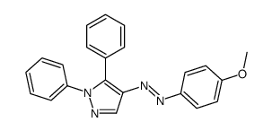 (1,5-diphenylpyrazol-4-yl)-(4-methoxyphenyl)diazene结构式