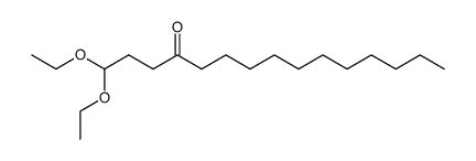 4-oxo-pentadecanal-diethylacetal Structure