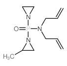 (1-Aziridinyl)(2-methyl-1-aziridinyl)diallylaminophosphine oxide结构式