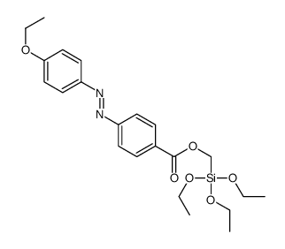 triethoxysilylmethyl 4-[(4-ethoxyphenyl)diazenyl]benzoate Structure