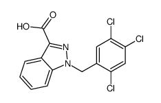 1-[(2,4,5-trichlorophenyl)methyl]indazole-3-carboxylic acid结构式