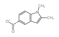 1H-Indole,1,2-dimethyl-5-nitro-结构式