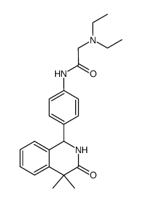 2-(Diethylamino)-4'-(4,4-dimethyl-3-oxo-1,2,3,4-tetrahydroisoquinolin-1-yl)acetanilide结构式