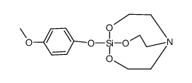 1-(4-methoxyphenoxy)silatrane结构式