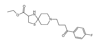 8-[4-(4-fluoro-phenyl)-4-oxo-butyl]-1-thia-4,8-diaza-spiro[4.5]decane-3-carboxylic acid ethyl ester Structure