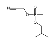 2-[methyl(2-methylpropoxy)phosphoryl]oxyacetonitrile Structure