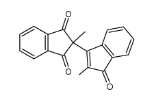 2,2'-dimethyl-[1,2']biindenyl-3,1',3'-trione结构式