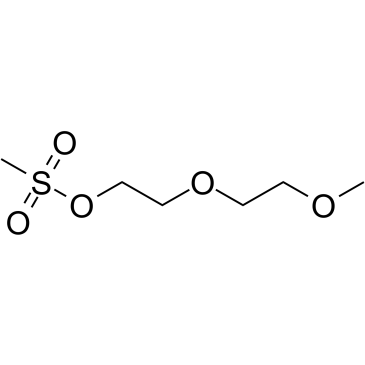 m-PEG2-Ms结构式