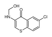 6-chloro-3-(hydroxymethylamino)thiochromen-4-one结构式