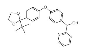 {4-[4-(2-tert-Butyl-[1,3]dioxolan-2-yl)-phenoxy]-phenyl}-pyridin-2-yl-methanol结构式