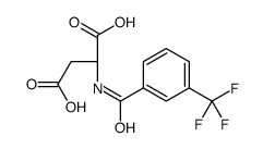 (2S)-2-[[3-(trifluoromethyl)benzoyl]amino]butanedioic acid Structure