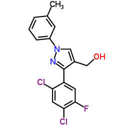 (3-(2,4-DICHLORO-5-FLUOROPHENYL)-1-M-TOLYL-1H-PYRAZOL-4-YL)METHANOL picture