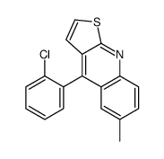 4-(2-chlorophenyl)-6-methylthieno[2,3-b]quinoline Structure