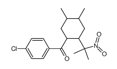 (4-Chloro-phenyl)-[4,5-dimethyl-2-(1-methyl-1-nitro-ethyl)-cyclohexyl]-methanone Structure