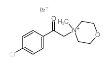 1-(4-chlorophenyl)-2-(4-methyl-1-oxa-4-azoniacyclohex-4-yl)ethanone结构式