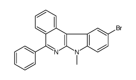 10-bromo-7-methyl-5-phenylindolo[2,3-c]isoquinoline Structure