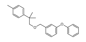 1-methyl-4-[2-methyl-1-[(3-phenoxyphenyl)methoxy]propan-2-yl]benzene结构式