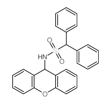 Benzenemethanesulfonamide, a-phenyl-N-9H-xanthen-9-yl- structure