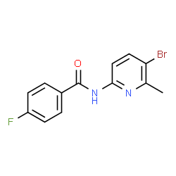 N-(5-Bromo-6-methyl-2-pyridinyl)-4-fluorobenzamide结构式