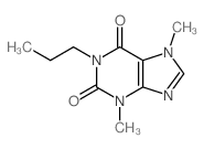 1-Propyl theobromine结构式