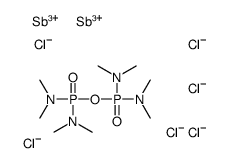 N-[bis(dimethylamino)phosphoryloxy-(dimethylamino)phosphoryl]-N-methylmethanamine,trichlorostibane结构式