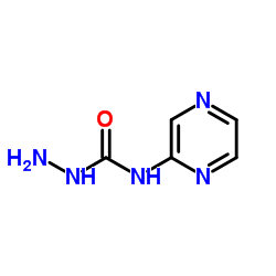 Hydrazinecarboxamide,N-pyrazinyl- (9CI) Structure