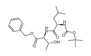 Boc-D-Leu-L-Thr-OBn结构式