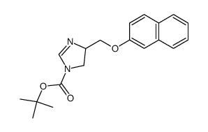 4-(Naphthalen-2-yloxymethyl)-4,5-dihydro-imidazole-1-carboxylic acid tert-butyl ester Structure