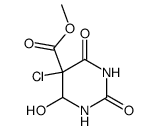 5-chloro-6-hydroxy-5-methoxycarbonyl-5,6-dihydrouracil结构式