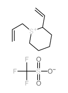 2-ethenyl-1-prop-2-enyl-3,4,5,6-tetrahydro-2H-thiopyran; trifluoromethanesulfonic acid结构式