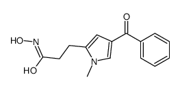 3-(4-benzoyl-1-methylpyrrol-2-yl)-N-hydroxypropanamide Structure