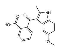 2-(5-methoxy-2-methyl-1H-indole-3-carbonyl)benzoic acid结构式