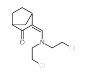 Bicyclo[2.2.1]heptan-2-one,3-[[bis(2-chloroethyl)amino]methylene]- Structure