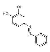 1,2-Benzenediol,4-(2-phenyldiazenyl)- structure