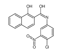 N-(4-chloro-3-nitrophenyl)-1-hydroxynaphthalene-2-carboxamide Structure