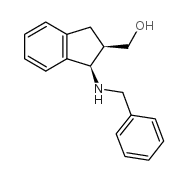 (cis-1-benzylamino-indan-2-yl)-methanol structure