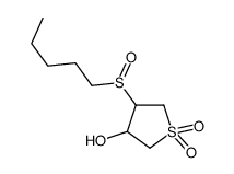 1,1-dioxo-4-pentylsulfinylthiolan-3-ol Structure