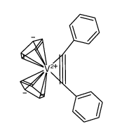 [V(η(5)-C5H5)2(η(2)-PhCCPh)]结构式