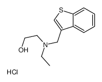 2-[1-benzothiophen-3-ylmethyl(ethyl)amino]ethanol,hydrochloride Structure