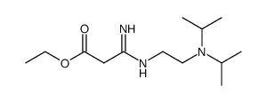 3-imino-3-[[2-(diisopropylamino)ethyl]amino]propionate Structure