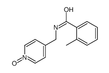 2-methyl-N-[(1-oxidopyridin-1-ium-4-yl)methyl]benzamide结构式