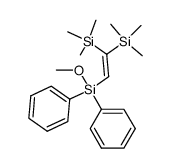 1,1-bis(trimethylsilyl)-2-(methoxydiphenylsilyl)ethene结构式