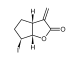 (3aR,6S,6aS)-6-iodo-3-methylenehexahydro-2H-cyclopenta[b]furan-2-one结构式