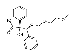 (2S,3S)-2,3-diphenyl-2-hydroxy-3-(2-methoxyethoxymethoxy)propanoic acid结构式