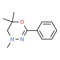 4H-1,3,4-Oxadiazine,5,6-dihydro-4,6,6-trimethyl-2-phenyl-(8CI) structure