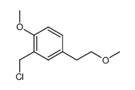 2-(chloromethyl)-1-methoxy-4-(2-methoxyethyl)benzene结构式