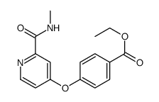 ethyl 4-[2-(methylcarbamoyl)pyridin-4-yl]oxybenzoate Structure